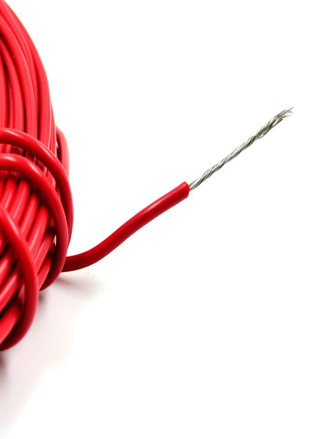INVENTO 8mtr 20 AWG 0.5 sq.mm 1.5A Tinned Copper PVC Wire Flexible Red Cable 1.7mm Dia High Temperature for DIY - Image 2